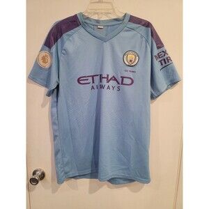 MANCHESTER CITY Javi Garcia 2019 2020 HOME FOOTBALL SHIRT SOCCER JERSEY sz XL